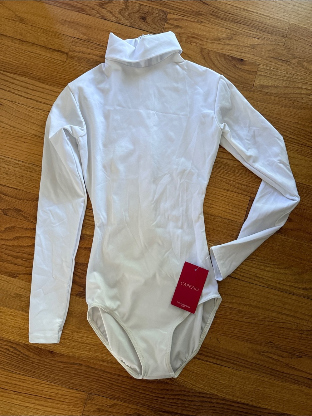 Capezio Women's Turtleneck Long Sleeve Dance Leotard Small NEW Zip Back
